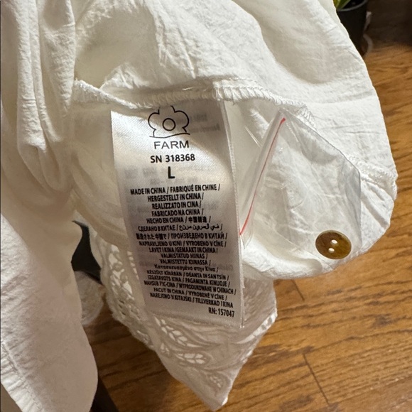 FARM Rio Richelieu Broderie Anglaise Midi Sundress Size L pre-owned. - Picture 13 of 13